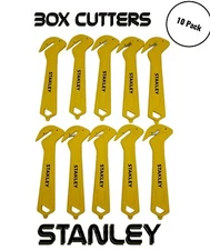 Stanley  Single-Sided Round Tip Safety Box Cutter-10 Pack