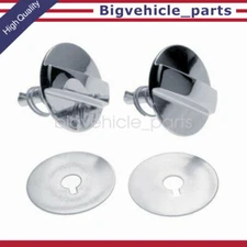 For 69-72 Cutlass /442 Air Hood Pin New Chrome Twists Locks Reproduction Pair