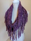  Womens Fashion Women Frings Tassel Neck Knit Cable Infinity Cowl Scarf — photo 1
