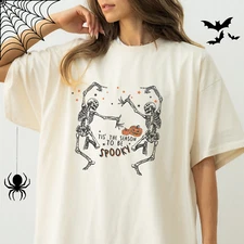 Halloween Dancing skeletons shirt, Comfort Colors®, Multiple colors to choose fr