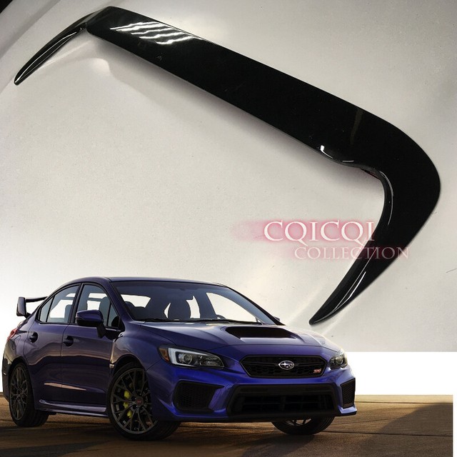 Gloss Black hood scoop grille vent cover for 1519 Subaru WRX STi sedan