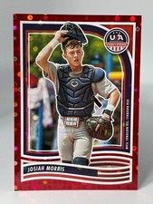 2024 Panini USA Stars & Stripes JOSIAH MORRIS #40 Red Parallel 083/199