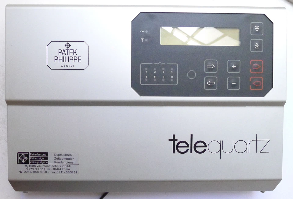 PATEK PHILIPPE TELEQUARTZ Hauptuhr/Mutteruhr 70/80ER JAHRE SELTENE SAMMLERUHR - Bild 2 von 4
