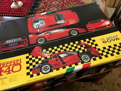 フジミ　Ferrari F40 1/12 ダイキャストモデル NOVA ブラック Yahoo!オークション -「フジミ 1／12 フェラーリf40」の落札相場・落札価格