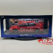 AUTOart 1/18 Mitsubishi Lancer Evolution IX 9 RALLIART Red Diecast 77196
