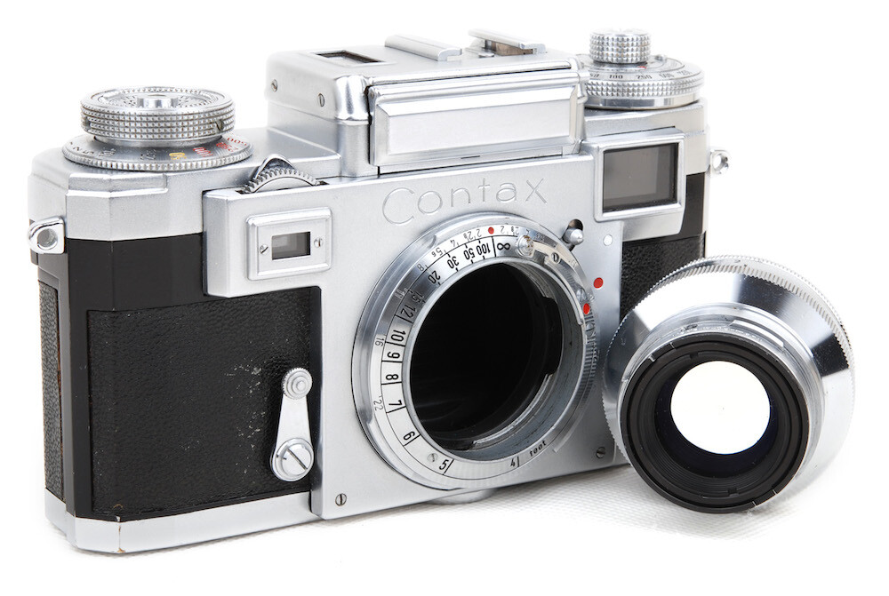 Ex+ Zeiss Ikon Contax III Silver Camera Body +Sonnar 50mm f
