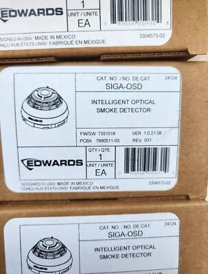 Edwards EST SIGA-OSD Intelligent Optical Smoke Detector 