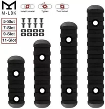 for M-LOK Polymer Picatinny Rail Section Set 5 7 9 11 13 Slot 5 Rail Set