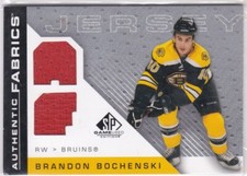 2007-08 SP Game Used Authentic Fabrics #AFBR Brandon Bochenski-BOSTON BRUINS