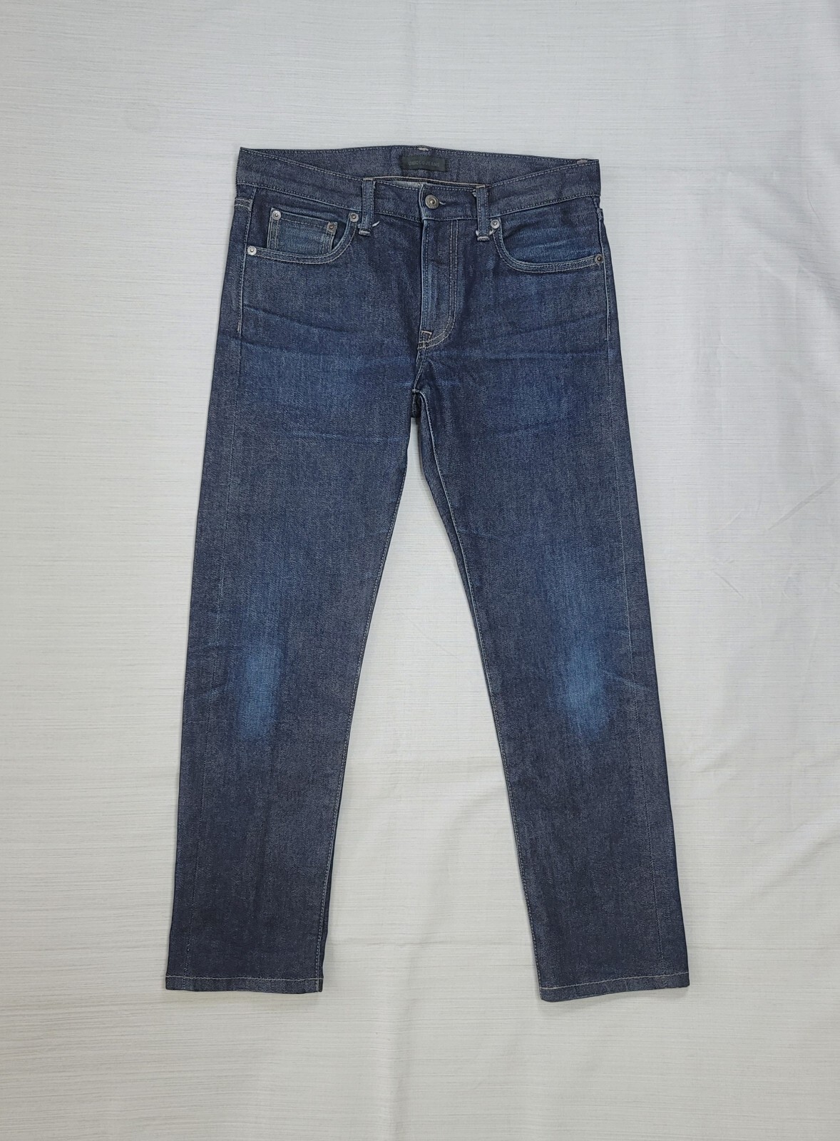 Uniqlo Slim Straight Selvedge Jeans Mens 29x32 (Actual 30x27) Blue