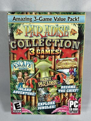 Paradise Collection 3 Game Value Pack 2010 PC CD-ROM Game NEW