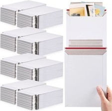 6" x 6" RIGID PHOTO MAILERS ENVELOPES FLAT DOCUMENT SELF SEAL 6"x6" 200 PCS