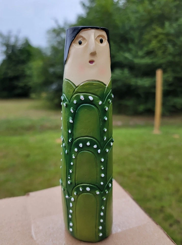 Florero Boho Persona 71/2 pulgadas Pintado a Mano Único Decoración del Hogar Regalos Foto 2 de 4