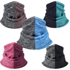 Winter Fleece Neck Warmer Windproof Ski Half Mask Bandana Scarf for Cold Weather
