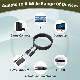 5FT AC Power Cord For SEGA HST-3200 HST-3220 HST-3210 SEGASATURN Saturn Console