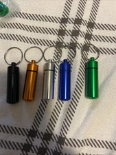 5  Bison Tubes Caches Containers Geocache ~3" Long With Rubber Seal, Very Nice