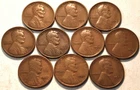 Lot (10) Better Date Lincoln Cents 1909 VDB 1909 S 1911 S 1922 D 1924 D Penny 1C