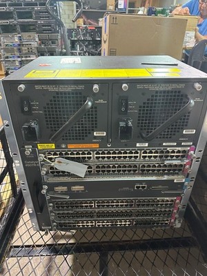 Cisco Catalyst WS-C4507R+E 6 Slot Chassis + WS-X45-SUP6-E COMPLETE SYSTEM.
