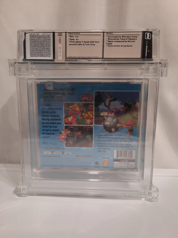 ¡Tomba! Para Playstation con WATA Grado 9.6 A+ Nuevo Precintado Foto 3 de 4