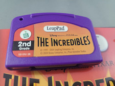 2 Leap frog books and cartridges The Incredibles and Dinosaur Theme