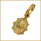 18k 750 Real Yellow GOLD Tiny Ladybug Lucky Good Luck Italian Pendant Charm