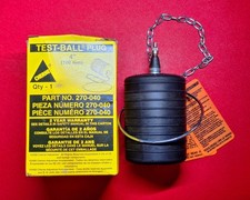 Cherne 270-040 Test-Ball Pipe Plug Rubber 4" (100 mm), Made in USA - NEW