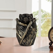 Halloween Bat Statue Jewelry Storage Box Figurine Gothic Design Photo Prop