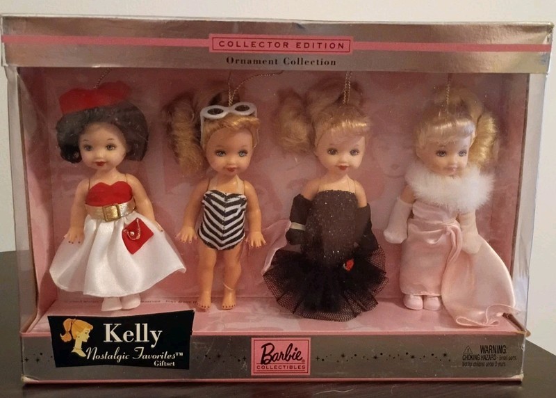 Barbie Kelly Nostalgic Favorites Doll Giftset Collector Edition Ornaments Mattel