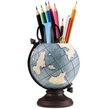 Globe Pen Pencil Holder for Desk Pen Organizer for Desk Desktop Organizer Pen...