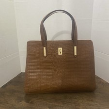 Vera Pelle Eliza bag Embossed Croc Italian Ca...