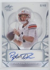 2024 Leaf Trinity Clear Auto Platinum 6/49 Payton Thorne #CA-PT1 Auto 13u1