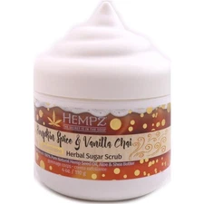 Hempz Pumpkin Spice & Vanilla Chai Body Scrub 4oz – Fall Exfoliating Lotion