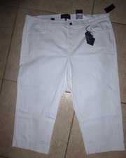 New NYDJ Not Your Daughters Jeans White Capri Stretch Denim Pants 24W