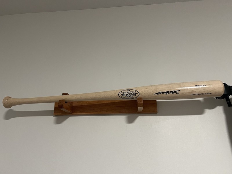 Jung Hoo Lee Black Louisville Slugger Autographed Bat SF Giants - Authenticated