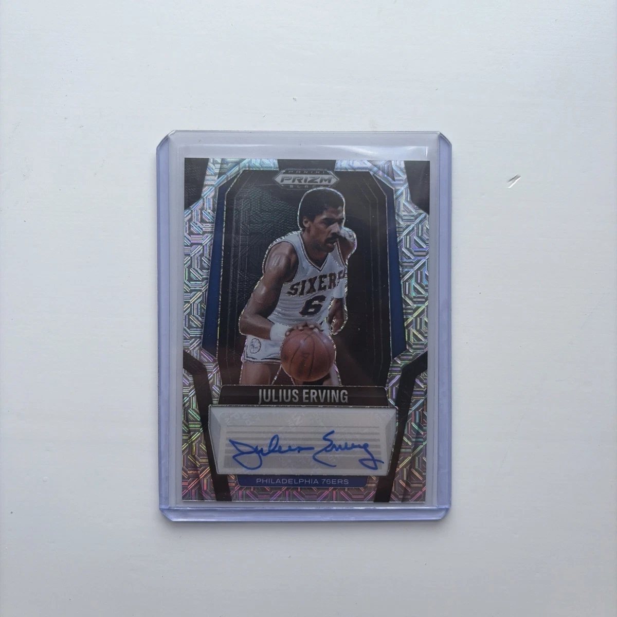 Julius Erving Basketball Autographed Sports Trading Cards
