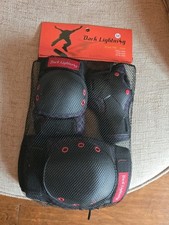 Dark Lightning Kids/Junior/Youth Knee Pads Elbow Pads Wrist Guards 3 in 1