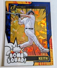 COLT KEITH 2024 DONRUSS BOMB SQUAD BLUE ICE XPOLSION  PARALLEL #16/35 TIGERS 