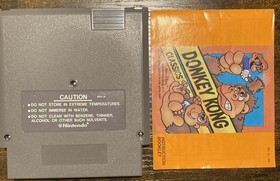 Donkey Kong Classics (Nintendo NES, 1988) Cart And Manual Authentic Tested Works