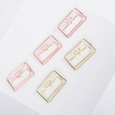 10 Pcs Bookmark Paper Clips Small Paperclips Heart Decorative Binder