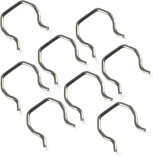 8 PCS Fuel Injector Connector Clips, Plug Retainer Clips Compatible Silver 