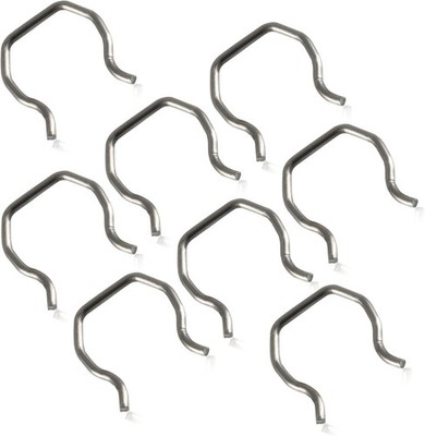 8 PCS Fuel Injector Connector Clips, Plug Retainer Clips Compatible Silver 