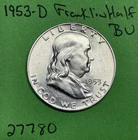1953-D Franklin Half Dollar 50c BU Brilliant Uncirculated US Coin
