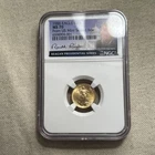1986 $5 American Gold Eagle 1/10 Oz MS70 NGC Anna Cabral Signed