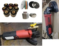 WET POLISHER 1-3/8" Diamond Wet Polish Grinding Drum stone marble granite buffer