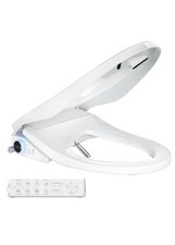 Heated Electric Bidet Toilet Seat Elongated with Instant Warm Water Dryer