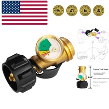 Propane Tank Gauge Level Indicator Leak Detector Gas Pressure Meter Universal...