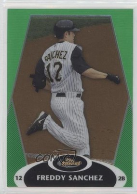 2008 Topps Finest Green Refractor 49/199 Freddy Sanchez #109 5w0