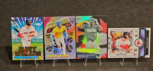 ROMAN ANTHONY 4 CARD ROOKIE LOT 2026 TOPPS SERIES 1 BASEBALL