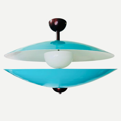 Premium Dual Dome Light Customized Color Disc Pendant Sputnik Brass Chandelier