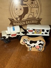 SODOR DAIRY THOMAS FRIENDS TRAIN WOODEN RAILWAY COW CAR SOUND MILK